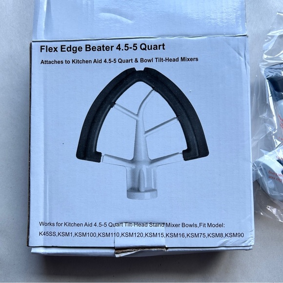4.5/5 QT Flex Edge Beater for KitchenAid Mixer, Flat Paddle Beater Attachment - Picture 1 of 8
